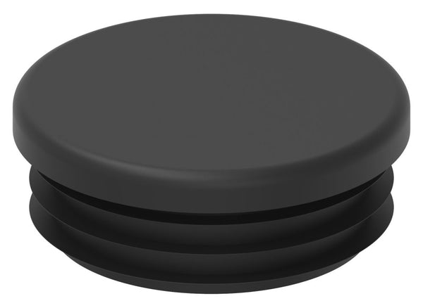 Kunststoff Einsteckkappe für Rundrohr ø 48,3mm mit Wandstärke 2,0-3,0mm, in Schwarz
