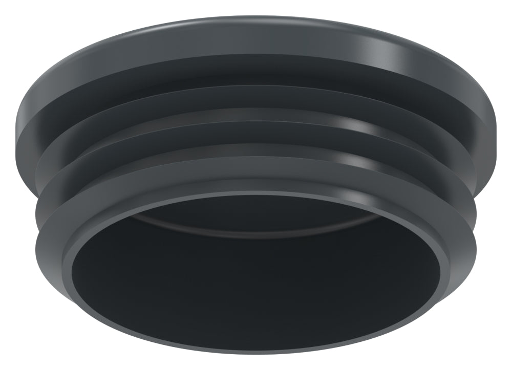 Kunststoff Einsteckkappe für Rundrohr ø 48,3mm mit Wandstärke 1,0-2,0mm, in Anthrazitgrau