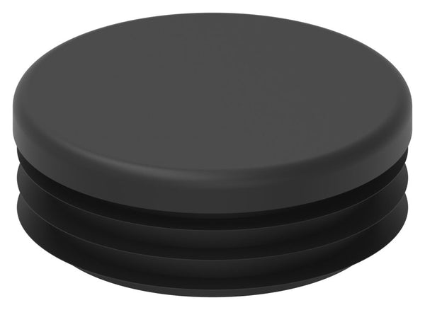 Kunststoff Einsteckkappe für Rundrohr ø 48,3mm mit Wandstärke 1,0-2,0mm, in Schwarz