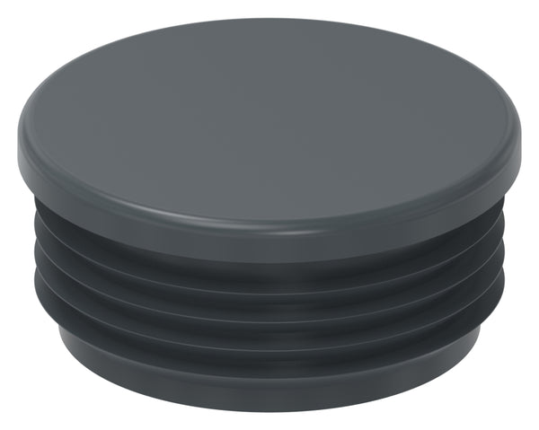 Kunststoff Einsteckkappe für Rundrohr ø 60,3mm mit Wandstärke 3,0mm, in Anthrazitgrau