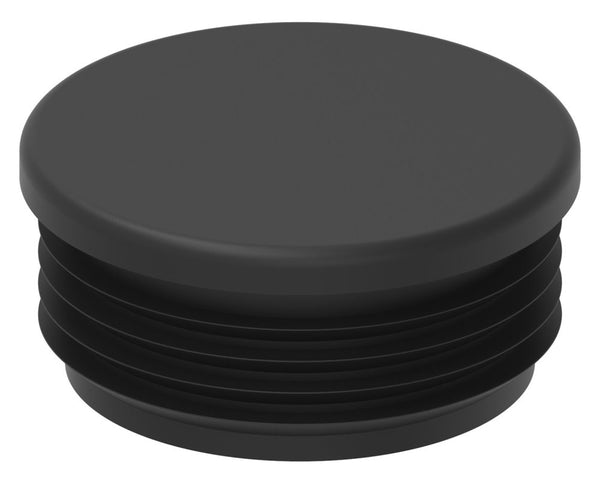Kunststoff Einsteckkappe für Rundrohr ø 60,3mm mit Wandstärke 3,0-4,0mm, in Schwarz