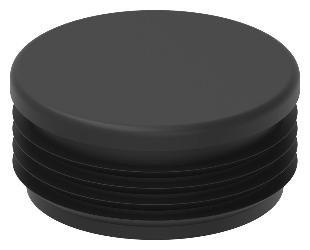 Kunststoff Einsteckkappe für Rundrohr ø 60,3mm mit Wandstärke 1,5-2,5mm, in Schwarz