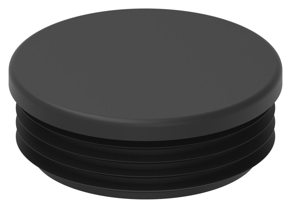 Kunststoff Einsteckkappe für Rundrohr ø 76,1mm mit Wandstärke 1,5-4mm, in Schwarz