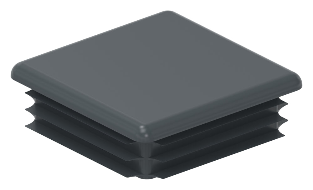 Kunststoff Einsteckkappe für Vierkantrohre 100 x 100mm mit Wandstärke 1,0-4,0mm, in Anthrazitgrau