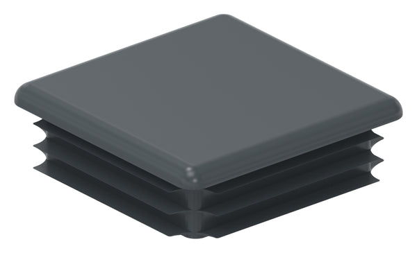 Kunststoff Einsteckkappe für Vierkantrohre 100 x 100mm mit Wandstärke 1,0-4,0mm, in Anthrazitgrau