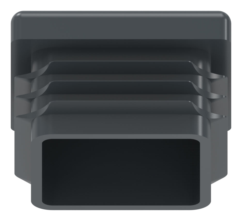 Kunststoff Einsteckkappe für Vierkantrohre 30 x 30mm mit Wandstärke 1,0-3,0mm, in Anthrazitgrau