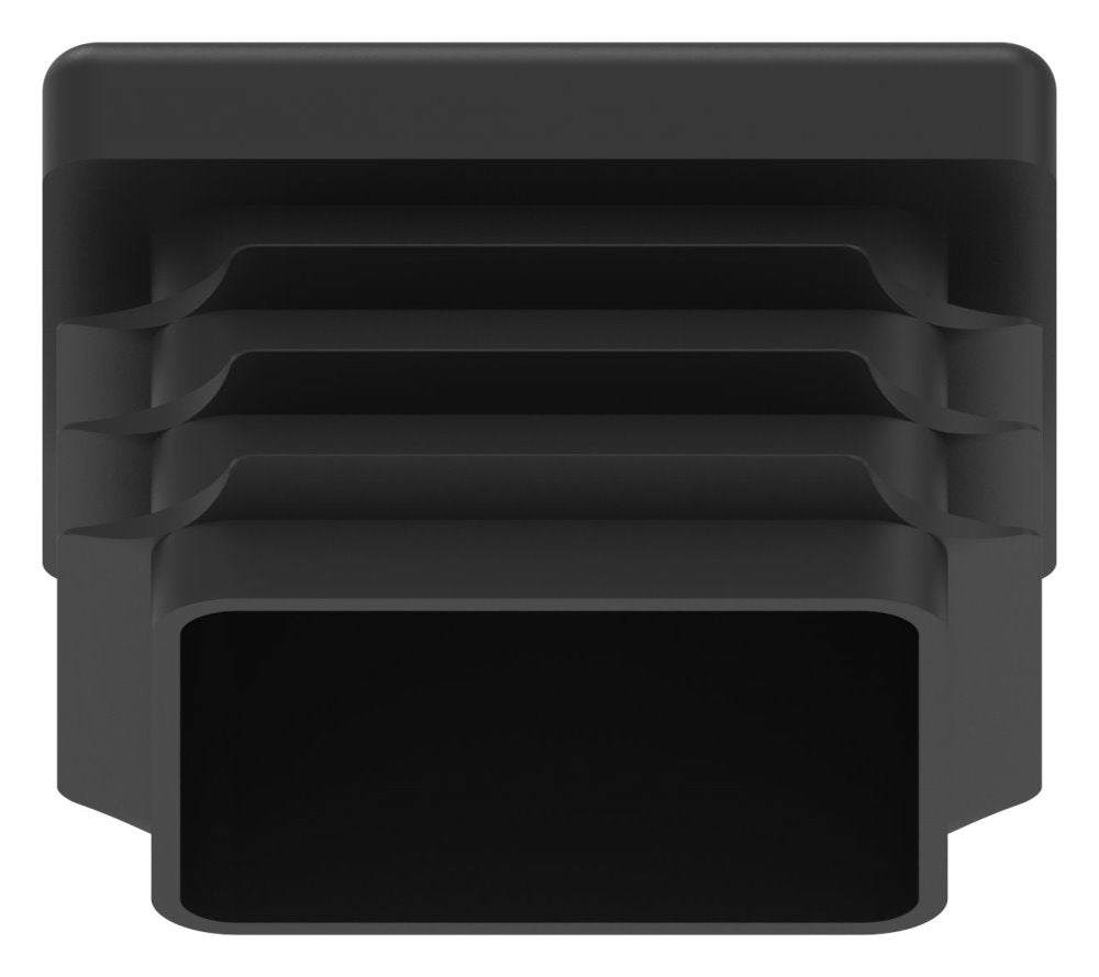 Kunststoff Einsteckkappe für Vierkantrohre 35 x 35mm mit Wandstärke 1,5-2,0mm, in Schwarz