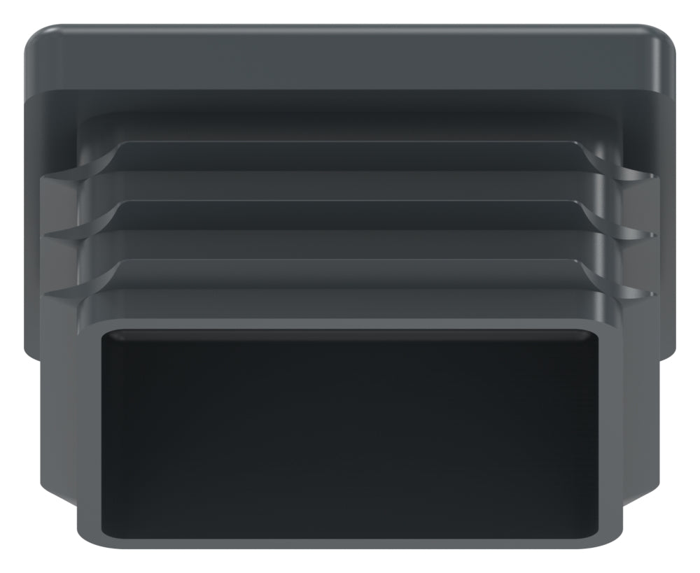 Kunststoff Einsteckkappe für Vierkantrohre 40 x 40mm mit Wandstärke 1,0-3,0mm, in Anthrazitgrau