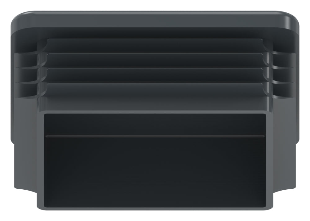 Kunststoff Einsteckkappe für Vierkantrohre 80 x 80mm mit Wandstärke 2,0-4,0mm, in Anthrazitgrau
