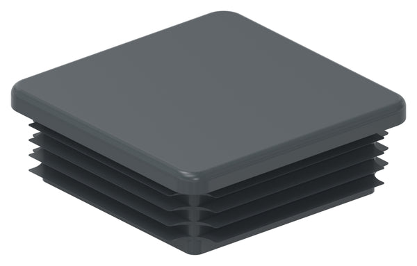 Kunststoff Einsteckkappe für Vierkantrohre 80 x 80mm mit Wandstärke 2,0-4,0mm, in Anthrazitgrau