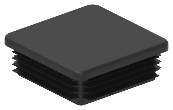 Kunststoff Einsteckkappe für Vierkantrohre 80 x 80mm mit Wandstärke 2,0-4,0mm, in Schwarz