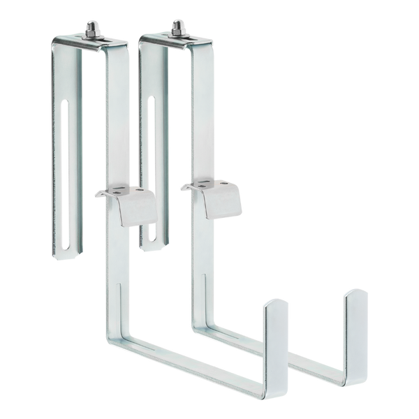 Blumenkastenhalter, 1 - fach Variante, B: 18cm / H: 21cm, 1 Paar