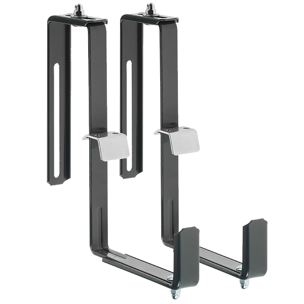 Blumenkastenhalter, grau, 2 - fach Variante, B: 22cm / H: 21cm, 1 Paar