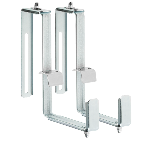 Blumenkastenhalter, 2 - fach Variante, B: 22cm / H: 18cm, 1 Paar