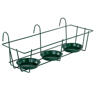 Blumentopfhalter, 3 Töpfe, 19 x 19 x 19cm, ø 10,5cm, 1 Stück