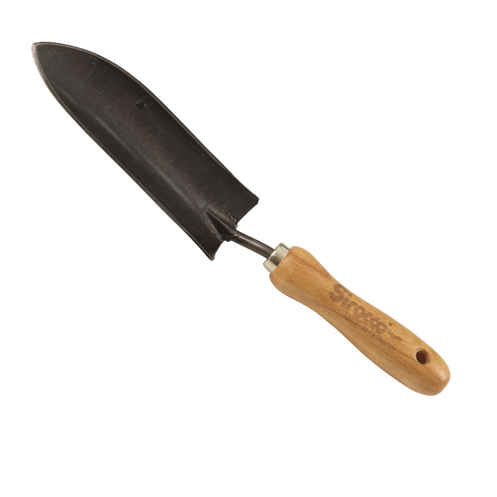 Pflanzkelle schmal, mit Buchengriff 14cm