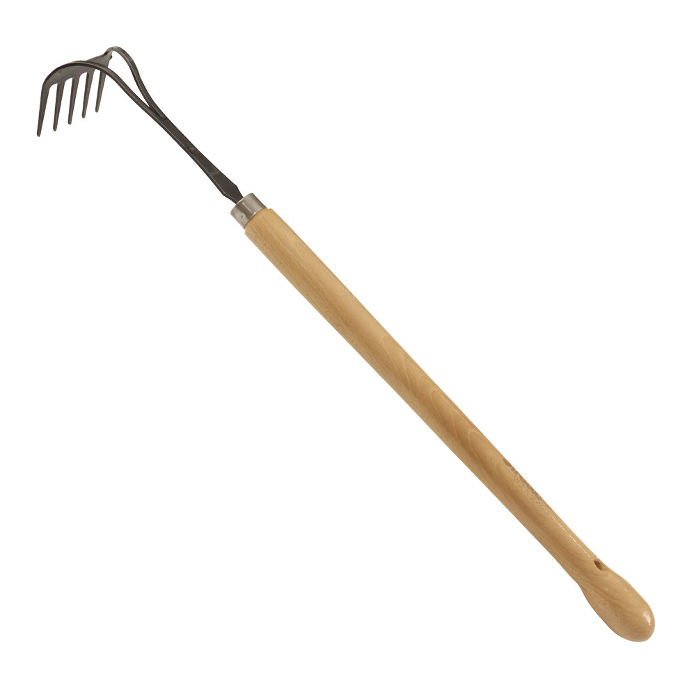 Handrechen, mit Buchen-Knopfstiel 48cm