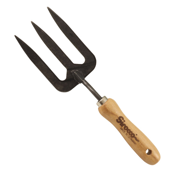 Handgabel, mit Buchengriffl 14cm