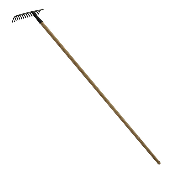 Harke mit 14 Zinken, mit Buchenstiel 160cm