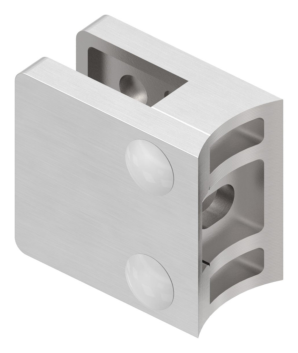 Glasklemme Modell 22, Anschluss für ø 33,7mm Rohr, für Glasstärke 1,5 - 8,76mm