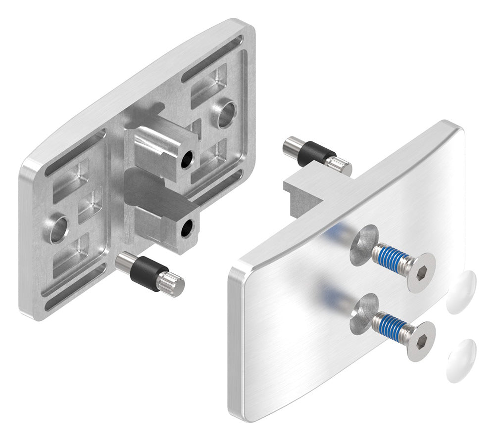 Glasverbindungsklemme Modell 24 (Gerade), für Glasstärke 1,5 - 12,76mm