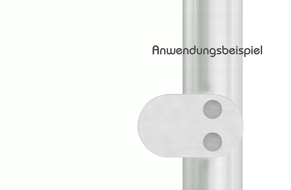Sichtschutzklemme Modell 25 (Endklemme), Glas einseitig, flacher Anschluss, für Glasstärke 1,5 - 12,76mm