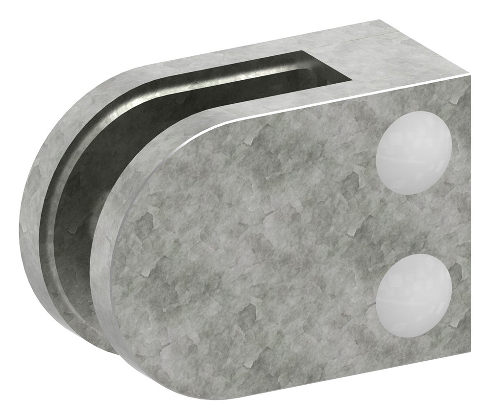 Glasklemme Modell 32, flacher Anschluss, für Glasstärke 1,5 - 10,76mm