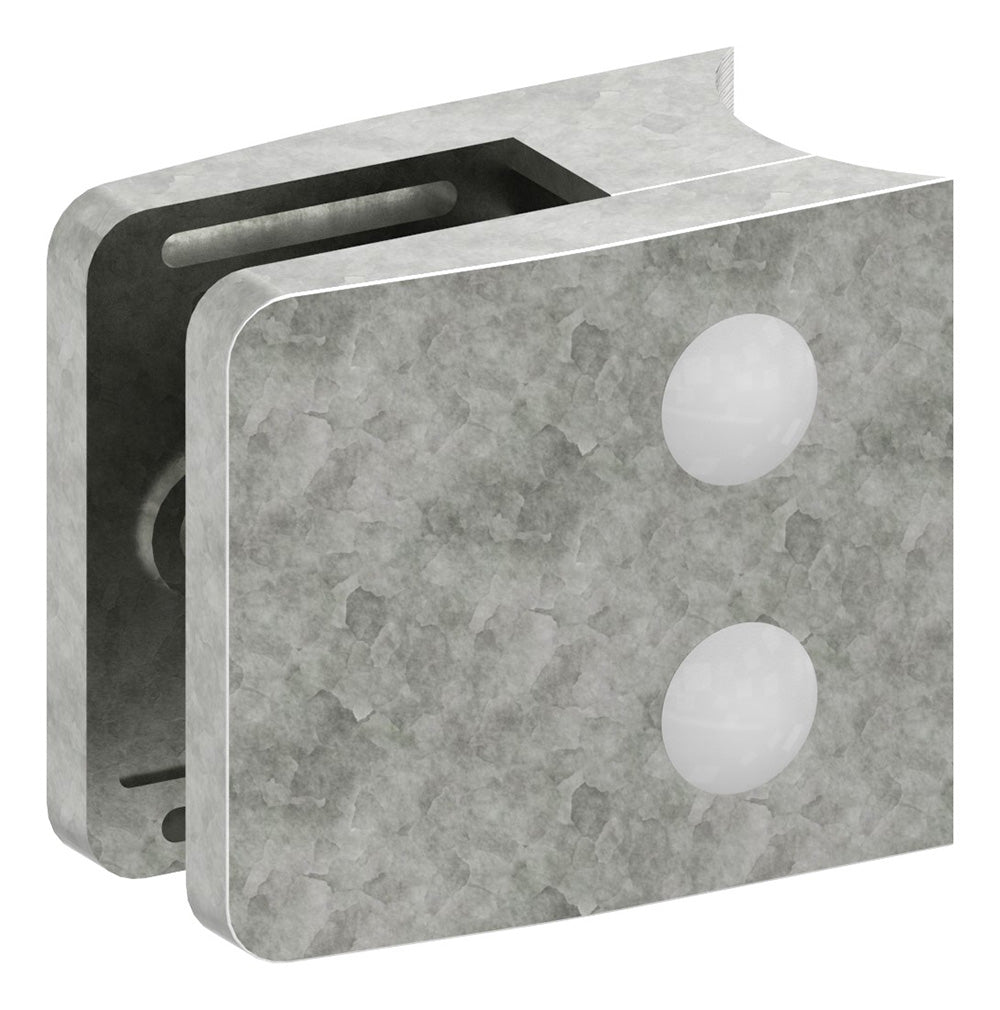 Glasklemme Modell 34, Anschluss für ø 42,4mm Rohr, für Glasstärke 1,5 - 12,76mm