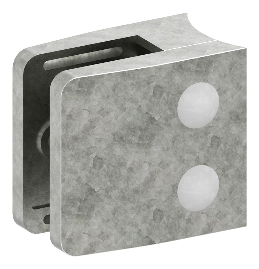 Glasklemme Modell 34, Anschluss für ø 60,3mm Rohr, für Glasstärke 1,5 - 12,76mm