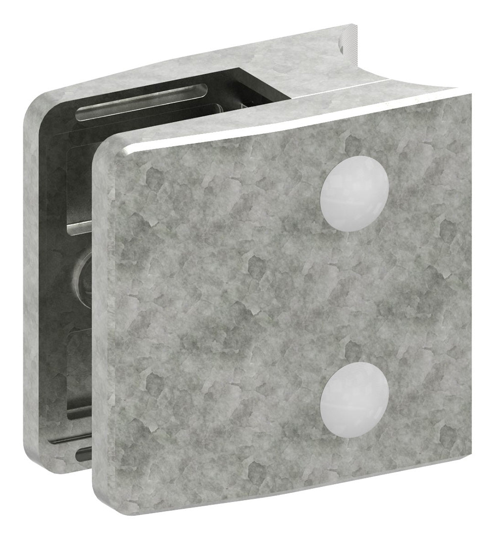 Glasklemme Modell 35, Anschluss für ø 42,4mm Rohr, für Glasstärke 8,0 - 17,52mm
