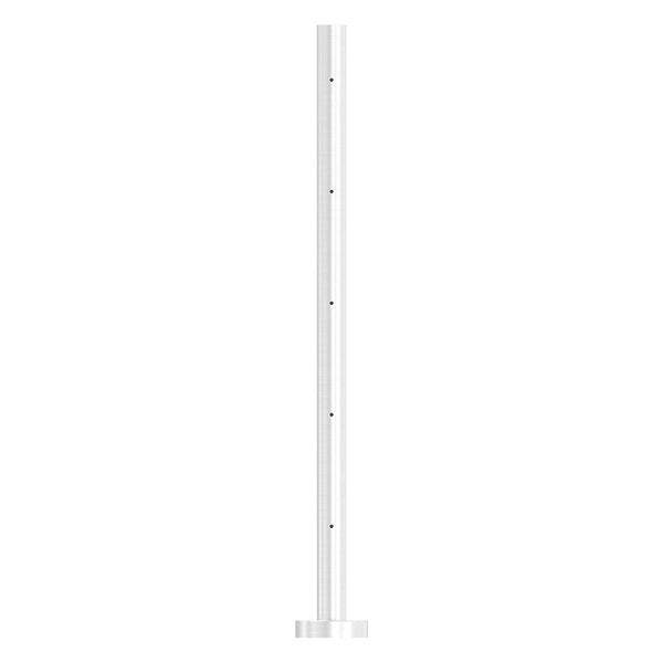 Edelstahlpfosten zur Bodenmontage 42,4mm, L= 880mm mit 5x Gewinde für Stabhalter