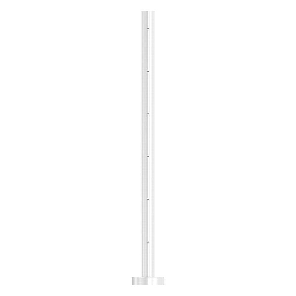 Edelstahlpfosten zur Bodenmontage 42,4mm, L= 880mm mit 6x Gewinde für Stabhalter