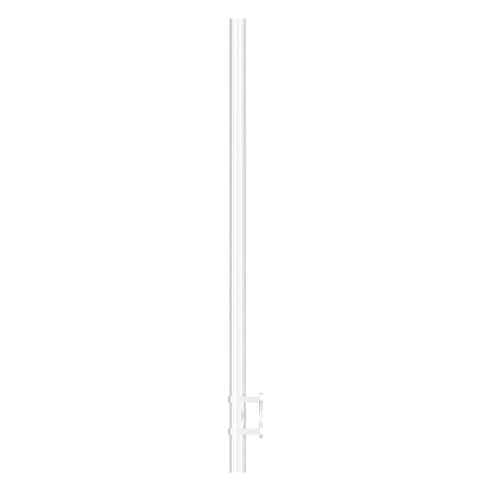 Edelstahlpfosten zur Wandmontage 42,4mm, L= 1190mm mit 4x Gewinde für Stabhalter