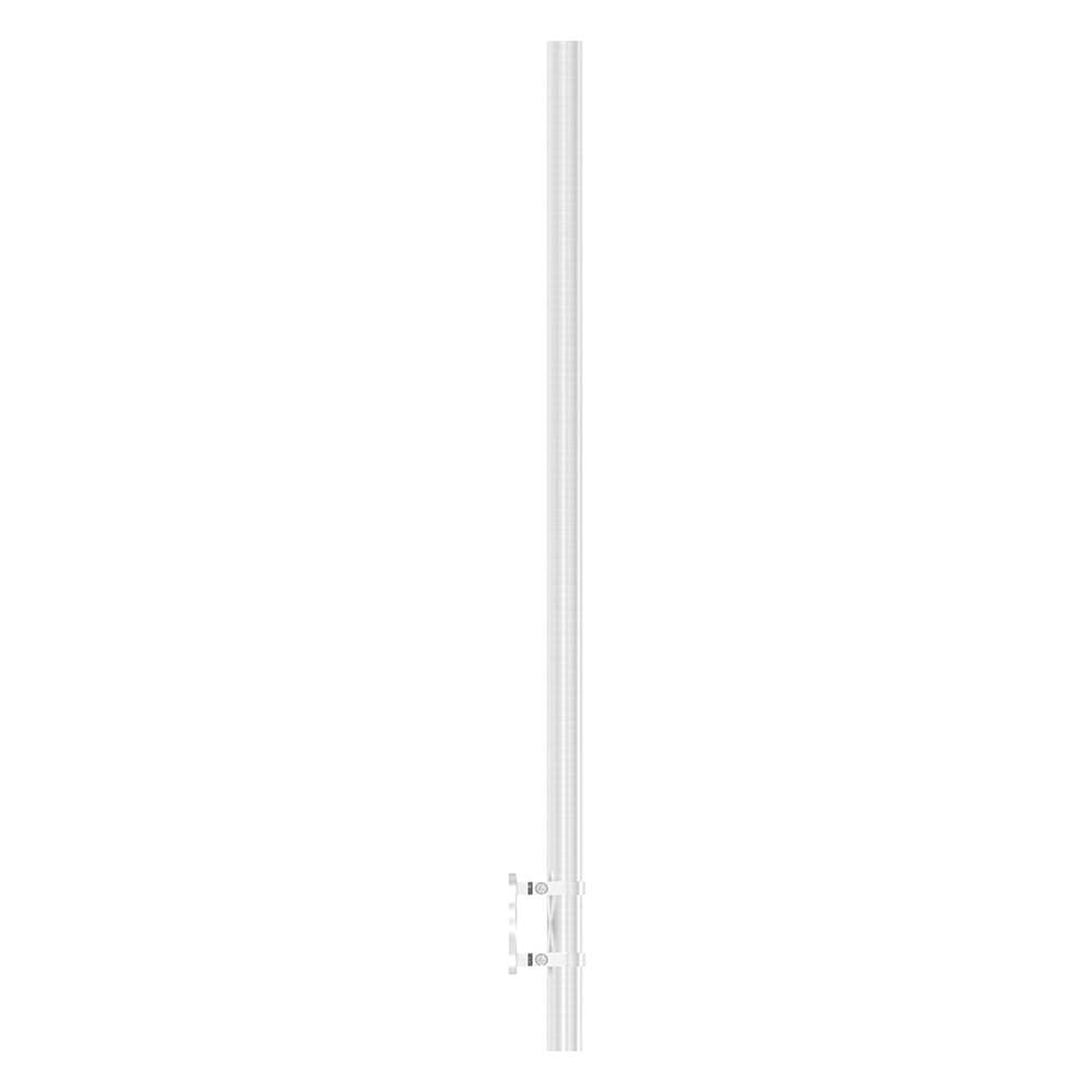 Edelstahlpfosten zur Wandmontage 42,4mm, L= 1190mm mit 4x Gewinde für Stabhalter