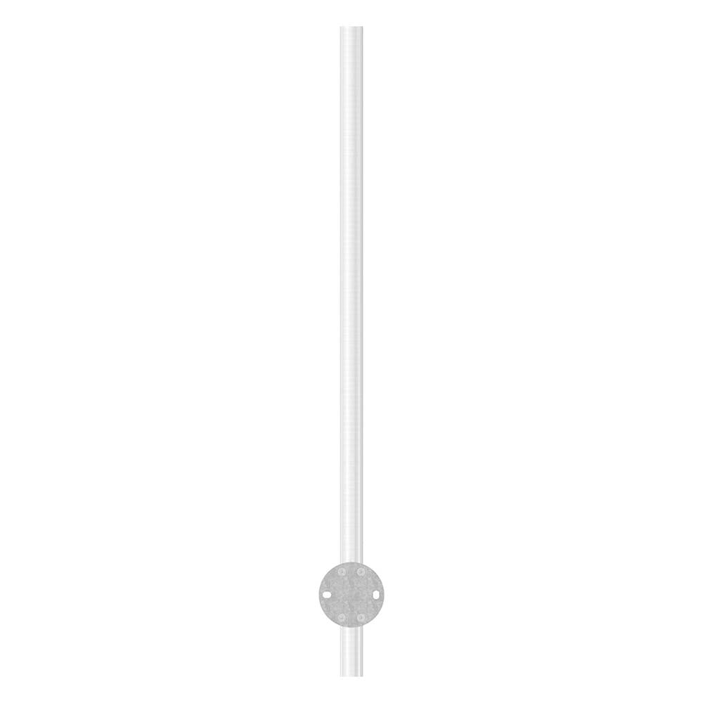 Edelstahlpfosten zur Wandmontage 42,4mm, L= 1190mm mit 5x Gewinde für Stabhalter