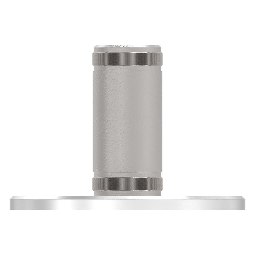 Wand- und Bodenanker mit Rändelung, ø 100 x 6mm, mit 2 x ø 11mm Bohrung, für Rohr 33,7 x 2,0mm