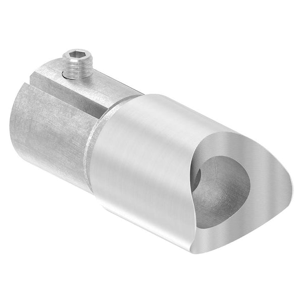 Anschlussstück 90° mit Klemmschraube, für Rohr 33,7 x 2,0mm an Rohr 33,7mm