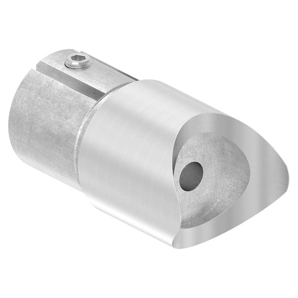 Anschlussstück 90° mit Klemmschraube, für Rohr 42,4 x 2,5mm an Rohr 42,4mm