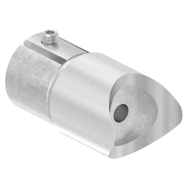 Anschlussstück 90° mit Klemmschraube, für Rohr 42,4 x 2,0mm an Rohr 42,4mm