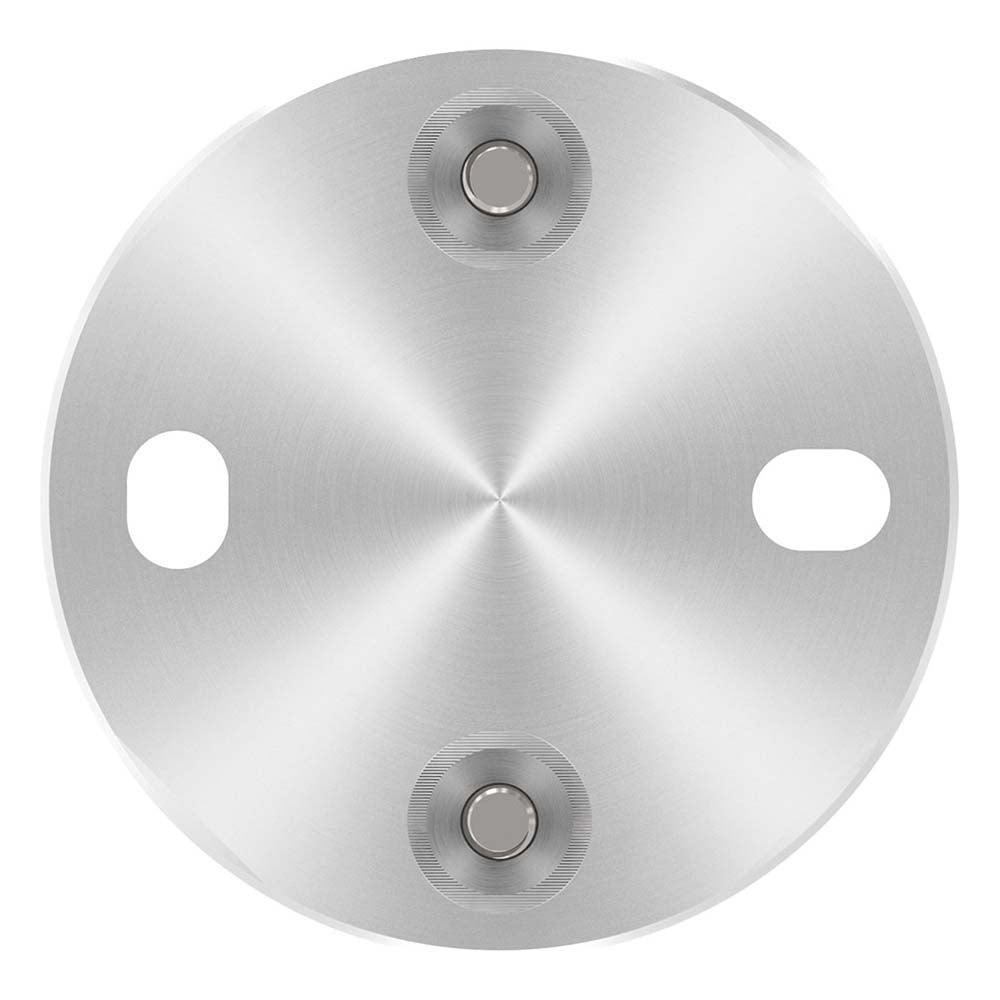 Wandanker mit M8 x 70 Schrauben für Geländerpfosten, Platte 100 x 6mm, für 42,4mm Rohr