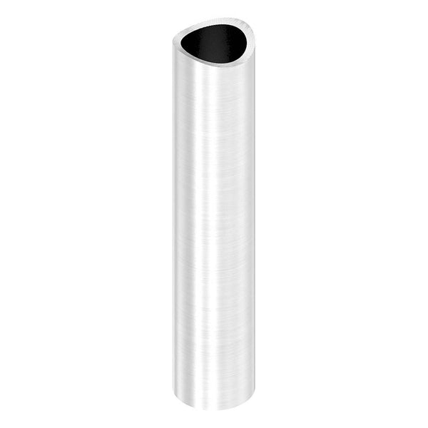 Distanzhülse ø 20 x 2mm, Länge 100mm, einseitig ausgefräst für Rohr ø 42,4mm