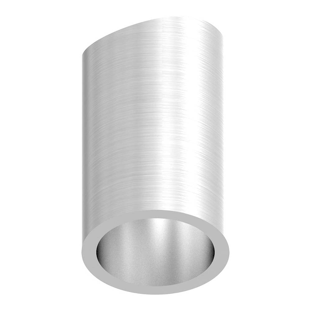 Distanzhülse ø 20 x 2mm, Länge 20mm, einseitig ausgefräst für Rohr ø 42,4mm