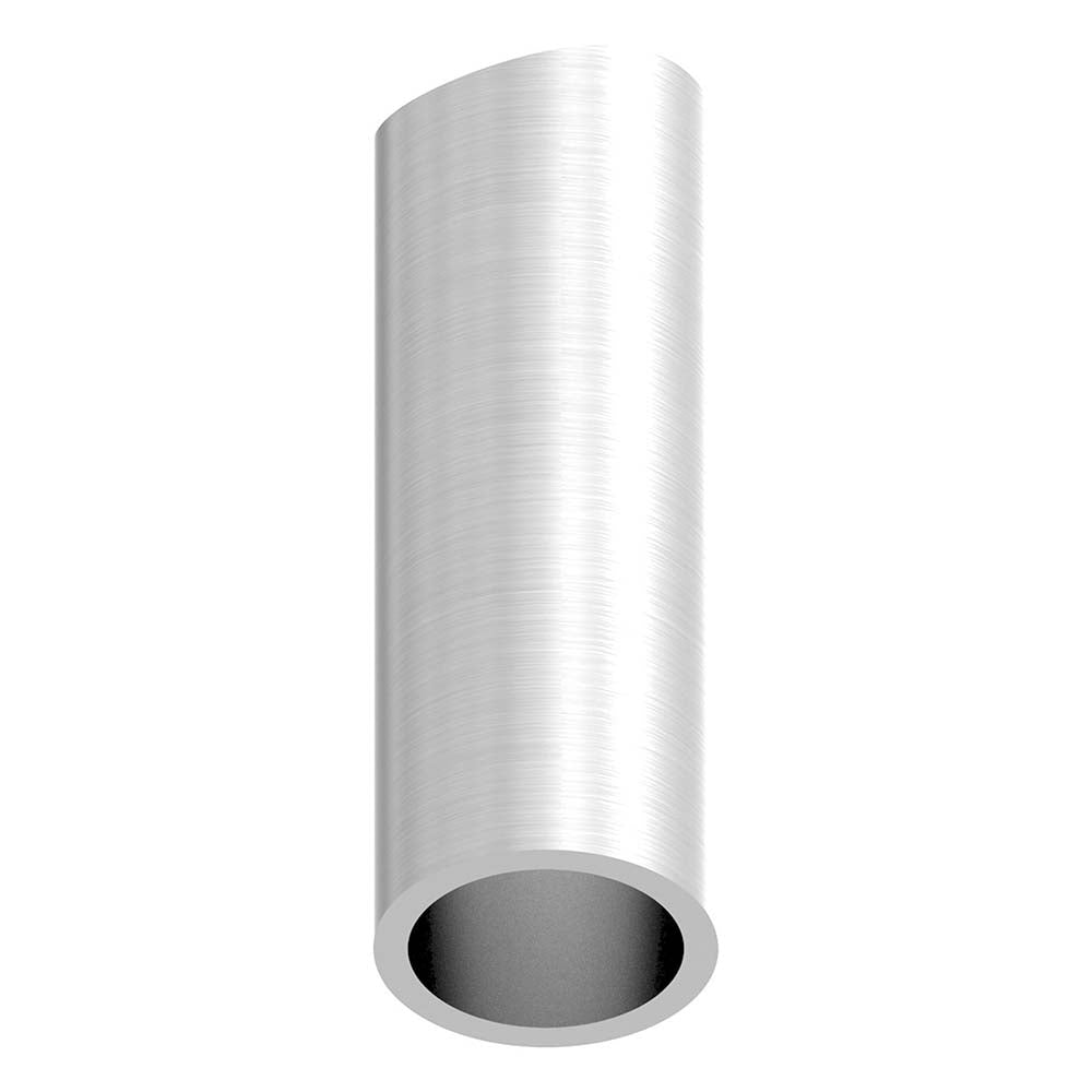 Distanzhülse ø 20 x 2mm, Länge 55mm, einseitig ausgefräst für Rohr ø 42,4mm