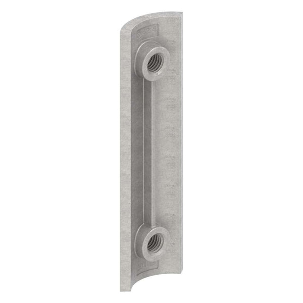 Verstärkungsplatte für Geländerpfosten/Wandbefestigungen, mit zwei M8 Bohrungen (Abstand 70mm)