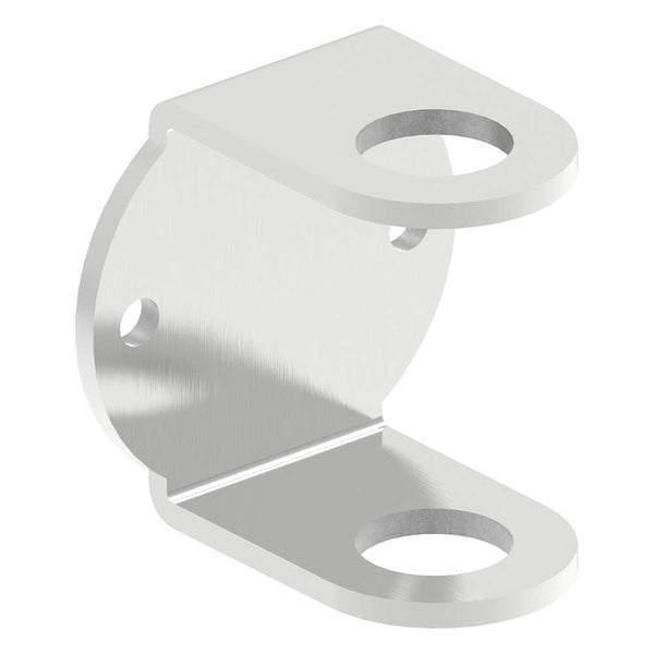 Wandanker zum Anschweißen für Geländerpfosten, Platte 101 x 60 x 6mm, für 33,7mm Rohr