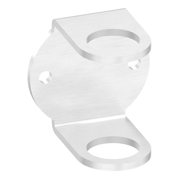 Wandanker zum Anschweißen für Geländerpfosten, Platte 101 x 100 x 6mm, für 42,4mm Rohr