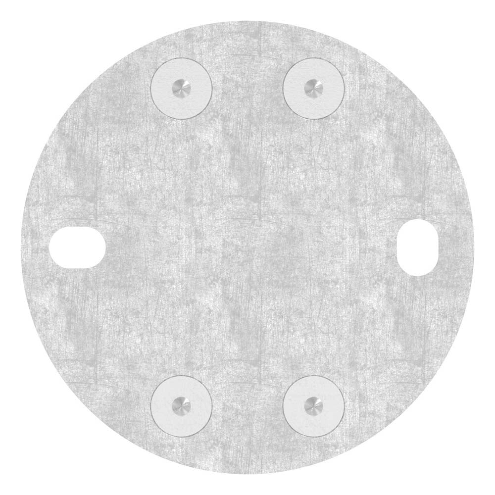 Wandanker zum Spannen, mit Platte 120 x 10mm, für 42,4mm Rohr