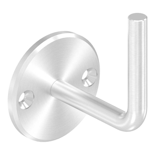 Handlaufhalter zur Wandbefestigung mit verschraubter Ronde 70 x 6mm, zum Anschweißen