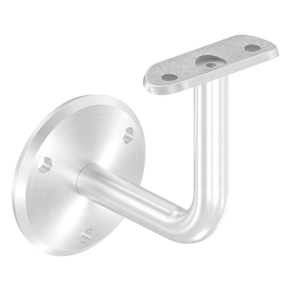 Handlaufhalter zur Wandbefestigung mit verschrauber Ronde 68 x 5mm, für Rohr ø 42,4mm