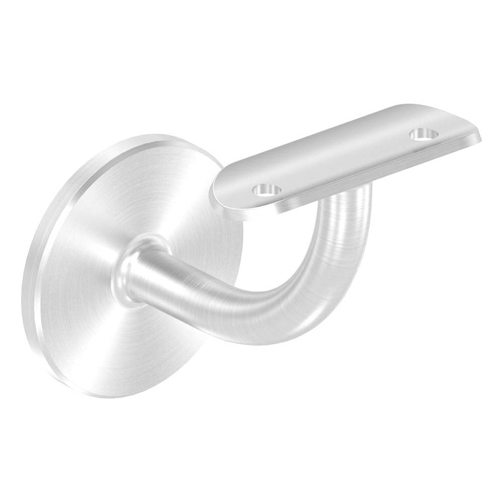 Handlaufhalter zur Wandbefestigung, mit verschweißter Ronde 60 x 5mm mit M8 Innengewinde, für Rohr ø 42,4mm
